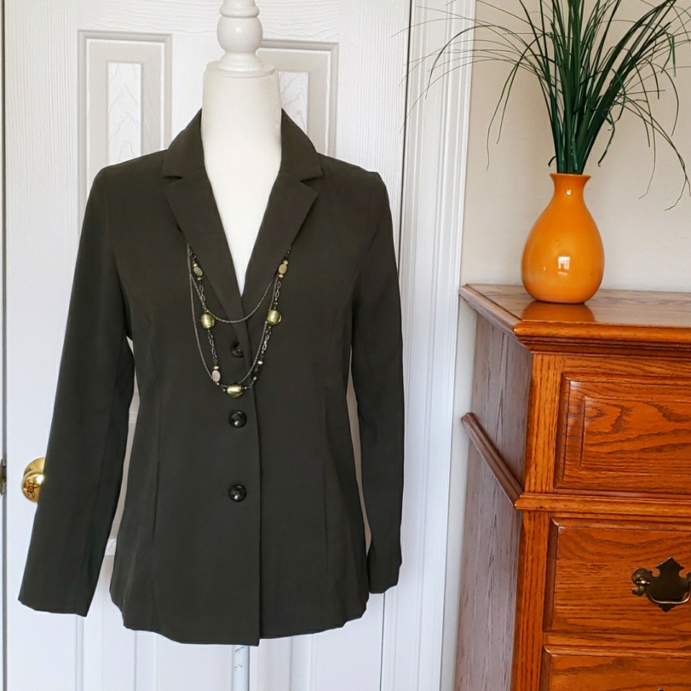 Norm Thompson Faux Suede Blazer NWOT